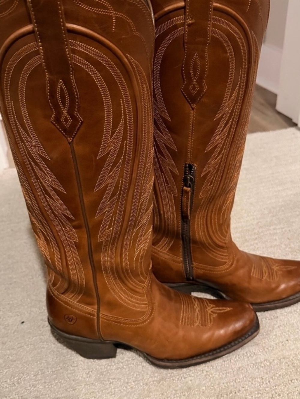 Ariat 8.5 Women’s Brown Leather Western Boots, cowgirl boot
